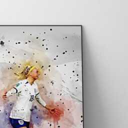 Chloe Kelly Poster - Women's World Cup Football Wall Art Print Ref #407 - thumbnail 2