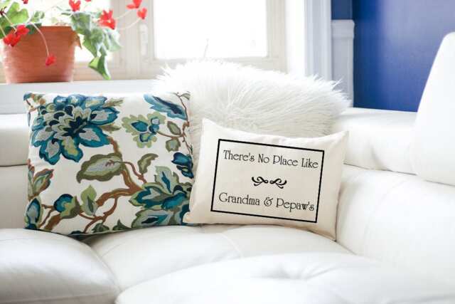 Grandparents Christmas, Personalized Grandparent Pillow, Mothers Day, Grandmother Christmas Gift, Hard To Buy For, Grandparents Gift # - image 1