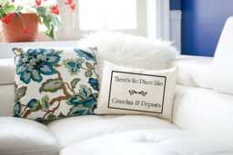 Grandparents Christmas, Personalized Grandparent Pillow, Mothers Day, Grandmother Christmas Gift, Hard To Buy For, Grandparents Gift # - thumbnail 1