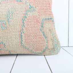 Kilim Lumbar Pillow Cover 12x24 Turkish Home Decor - thumbnail 2