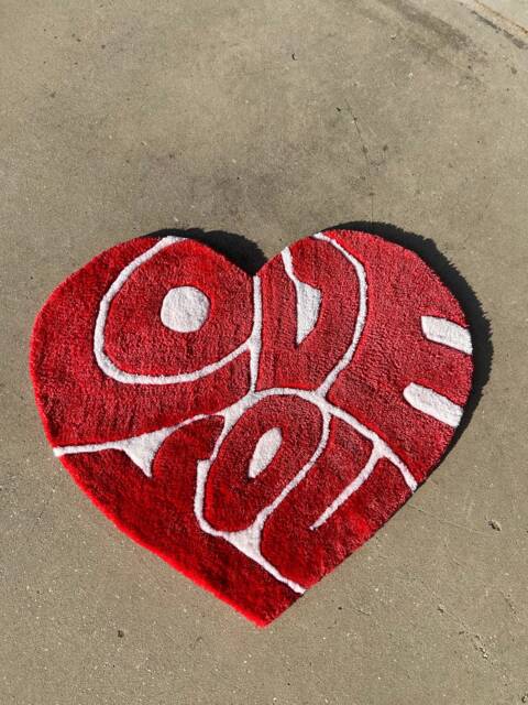Love You Tufted Rug/%100 Handmade - image 1
