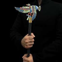God Osiris Was Scepter Staff With Goddess Nekhbet Vulture. Of Power & Domination - thumbnail 3