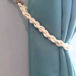 Chunky Cotton Rope Curtain Tiebacks Nautical Beach House Decor - thumbnail 3