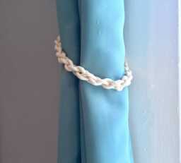 Chunky Cotton Rope Curtain Tiebacks Nautical Beach House Decor - thumbnail 1