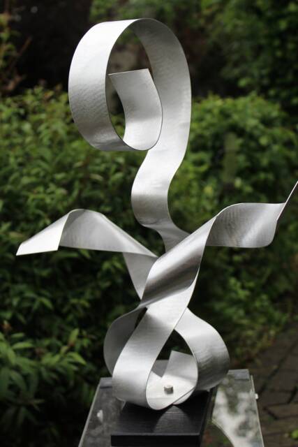 "Modern Large Abstract Aluminum Metal Sculpture Art Unique ""Mamili" - image 1