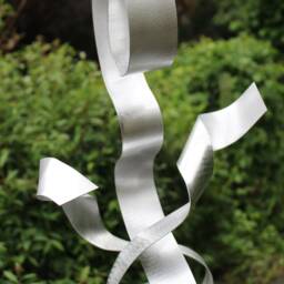 "Modern Large Abstract Aluminum Metal Sculpture Art Unique ""Mamili" - thumbnail 3