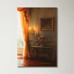 Grand Piano Recital 3 Panel Split Canvas Wall Art Romantic Elegant Candlelit Salon Classical Music Oil Painting Framed Home Decor - thumbnail 4