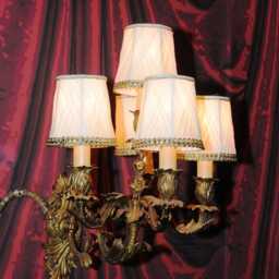 Pearly White Crossed Pleated Lampshade - thumbnail 4