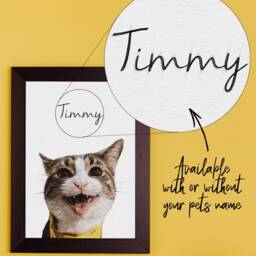 Custom Sketch Pet Portrait, Colour Pencil Drawing Style, Personalised Dog Memorial, Printed Or Cat Wall Art, Skuscr-Pctop - thumbnail 3