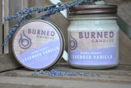 Aromatherapy Lavender Vanilla Soy Candles - thumbnail 1