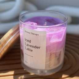 Iced Coffee Latte Candle, 10Oz Soy Wax, Scented - thumbnail 3