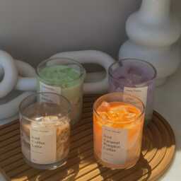 Iced Coffee Latte Candle, 10Oz Soy Wax, Scented - thumbnail 4