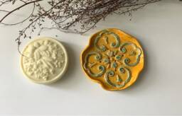"Soap Dish ""Yellow Flower" - thumbnail 1