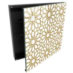 Geometric Pattern Key Cabinet For Home, White Box Wall, Geometry, Lovers Of Classic Designs - thumbnail 1