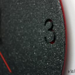Black Granite Concrete Wall Clock/Modern Circle With Textured - Contemporary Home Decor Housewarming Gift Idea - thumbnail 3
