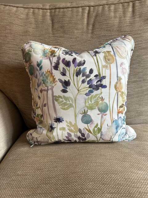 Voyage Maison Hedgerow Piped Cushion in Sky Cream Colourway Various Sizes Available - image 1