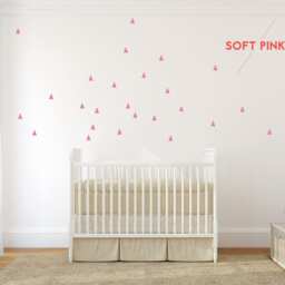 Triangle White Wall Decals Decor Stickers Modern & Scandinavian - thumbnail 4