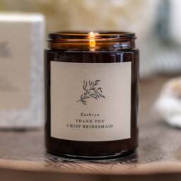 Personalised Chief Bridesmaid Candle - Thoughtful, Unique, Wedding Gift For - thumbnail 1