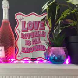 Love Actually Is All Around Mirror, Affirmation Mirrors, Positivity Quotes On Decals, Dopamine Design - thumbnail 2