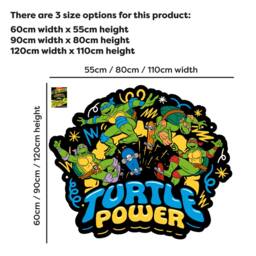 Teenage Mutant Ninja Turtles Wall Sticker - Turtle Power Group Decal Tmnt Art - thumbnail 2