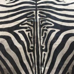 Cowhide Rug Zebra Black White Unique A271 2.2 X 2 M Peau De Zebre Zebra Printed Skin - thumbnail 3