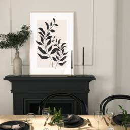 Neutral Wall Prints, Botanical Bedroom Line Art, Beige Home Decor, Hand Drawn Plants, Set Of 3 Prints A2 - thumbnail 3
