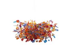 Hanging Chandeliers With Warm Color Flowers & Leaves For Dining Room, Bedroom Or Living Room
