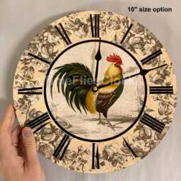 Rooster Clock - Wall Clock - thumbnail 2