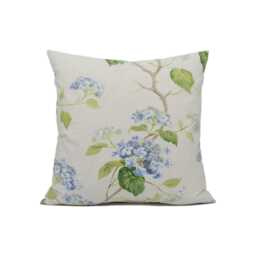 Colefax & Fowler - Summerby Cotton Blue/Green- Classic Gentle Floral Designer Cushion Cover Luxury Throw Pillow Handmade - thumbnail 3