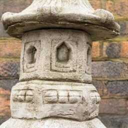 Concrete Garden Pagoda Statue Stone Lantern Figurine Outdoor Ornament Handmade Japanese Sculpture Lover Gift Zen Art Decor - thumbnail 4