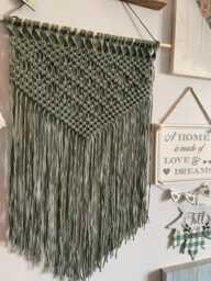 Macrame Wall Hanging, Boho Handmade Macrame, Available in Various Sizes & Colours - thumbnail 1