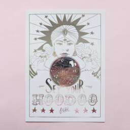 Fortune Teller Foiled Print Mystical Hoodoo Art, Halloween Decor - thumbnail 2