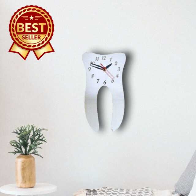 Tooth Acrylic Clock - Many Colours Available - Bespoke Shapes & Sizes Made - image 1