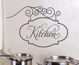 Kitchen Sign Wall Decal Large Vinyl Sticker Art Graphic Decor Mural Decoration G20 - thumbnail 1