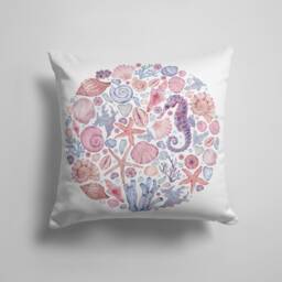 Oyster Cushion Cover/Seahorse Pillow Case/Seashell Throw Top/starfish Cover/Decorative Nautical Cushions/Beach House - thumbnail 3