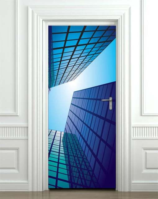 Abstract Architecture Wall Decal, Sticker, Modern Decor, Door Mural, Wallpaper, Covering