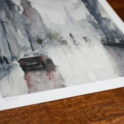 Edinburgh - Art Print Of My Original Watercolour Painting. Limited Edition 100 Prints - thumbnail 2