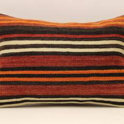 Throw Kilim Pillow 14x20 Inches - 35x50 cm Anatolian Kelim Turkish Pillow Kilim Cushion Art Deco Cover Sofa 4Bef-390 - thumbnail 2