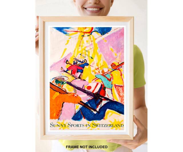 Reprint Of Sunny Sports in Switzerland Poster - image 1