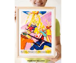 Reprint Of Sunny Sports in Switzerland Poster - thumbnail 1