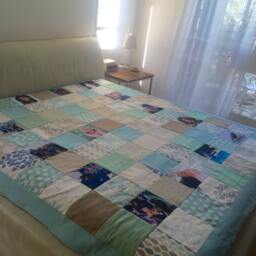 80Th Birthday Gift, Mother in Law Gift.photo Collage Gift, Personalized Photo Blanket, Custom Quilt - thumbnail 2