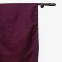 Wine Silk Dupioni Curtain Panels - Rod Pocket, Grommet, Box Pleat, Three Pinch Tab Top & Plain Ring Top - thumbnail 3
