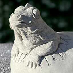 Stone Lizard Statue Concrete Dragon Sculpture Outdoor Baby Decor Garden Ornament Cement Animal Figurine Lover Gift Yard Art - thumbnail 2