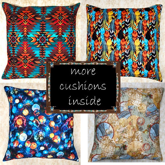Navajo/Aztec Inspired & World/Galaxy Cushion Covers Fits 18 X Scatter - image 1
