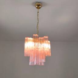 Pink Tronchi Murano Chandelier - thumbnail 3