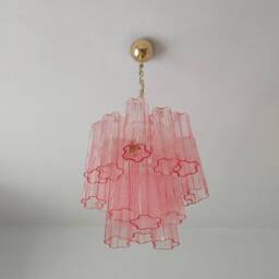Pink Tronchi Murano Chandelier - thumbnail 4