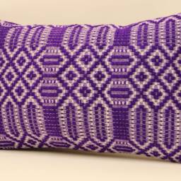 Vintage Turkish Kilim Pillow Cover 12x20, Wool Boho Cushion - thumbnail 3