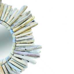 Driftwood Star Mirror Medium 60cm, Teak Root Starburst Wall - thumbnail 4