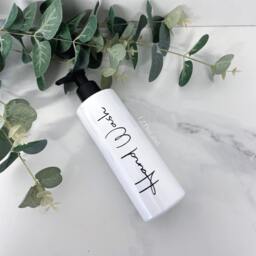 Personalised White Tubular 250Ml Plastic Bottle With Pump/Reusable, Refillable Bathroom, Kitchen Hand Wash, Lotion, Dish Soap Etc - thumbnail 2