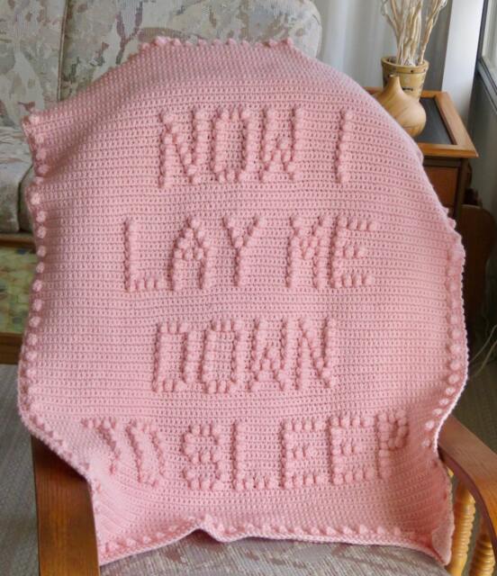 Now I Lay Me Down To Sleep Crochet Baby Blanket Pattern - image 1